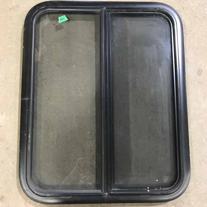 Used Black Radius Opening Window : 23 1/2" X 29 3/4" X 1 1/4"