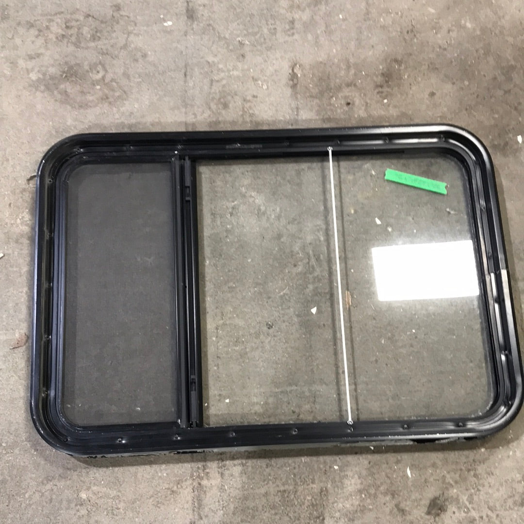USED Black Radius Opening Window : 23" W x 33 3/4" H x 2" D
