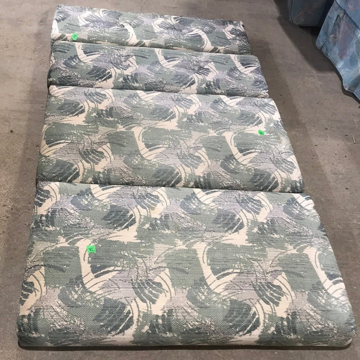 USED Dinette Cushion Set- 4 piece 2 @ 37" X 22" X 4" D, 2 @ 37" X 13" X 4" D