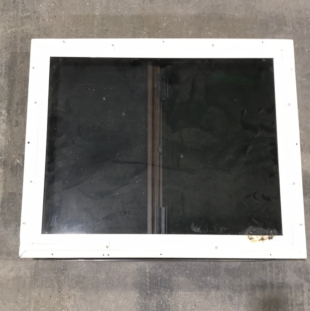 Used Brown Radius Dual Pane-Storm Window : 28 3/4