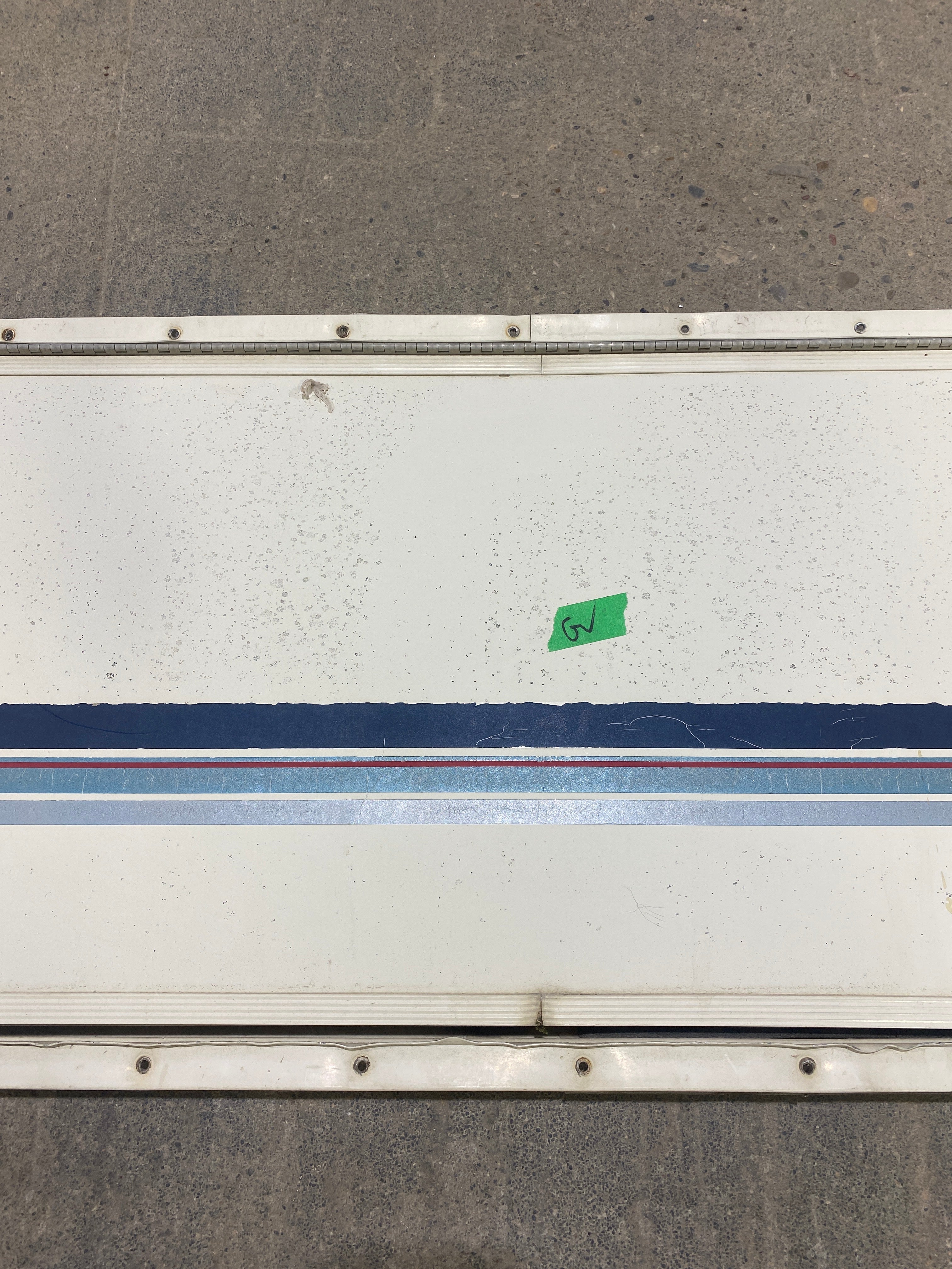 Used Radius Cornered Cargo Door 49 3/4" W x 14 3/4" H X 1/2" D