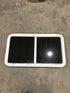 Used White Radius Opening Window : 45 1/4" W x 25 1/2" H x 2" D