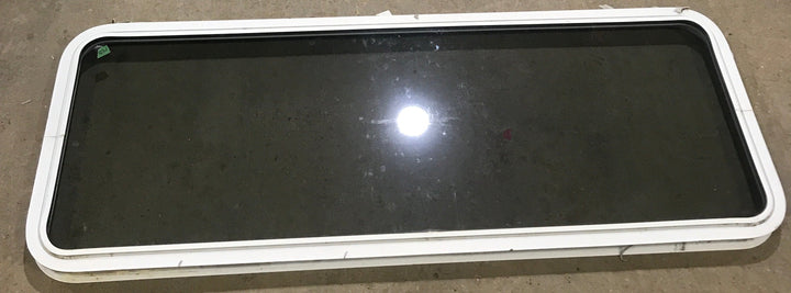 Used White Radius Non Opening Window : 60" W x 21 1/2" H x 1 7/8" D