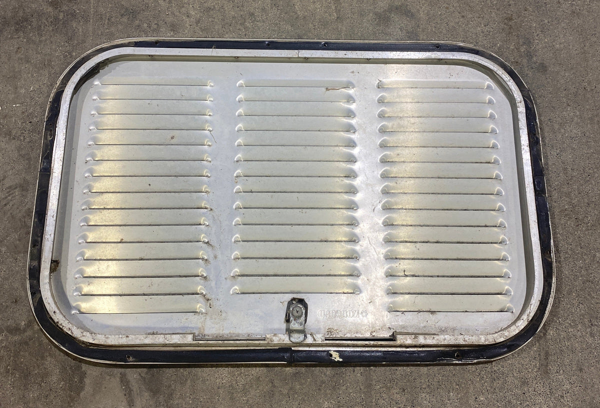 Used Retro NORCOLD - Off White Vent Door with Silver Trim