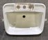 Used Bathroom Sink, Bone - 14 1/2" x 12 1/2" x 5" D
