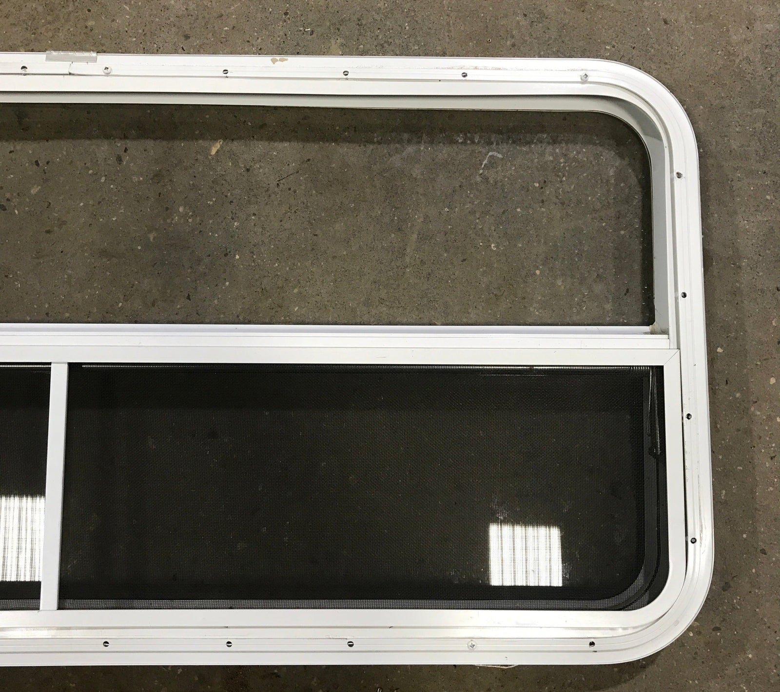 Used White Radius Emergency Opening Window : 47 1/2