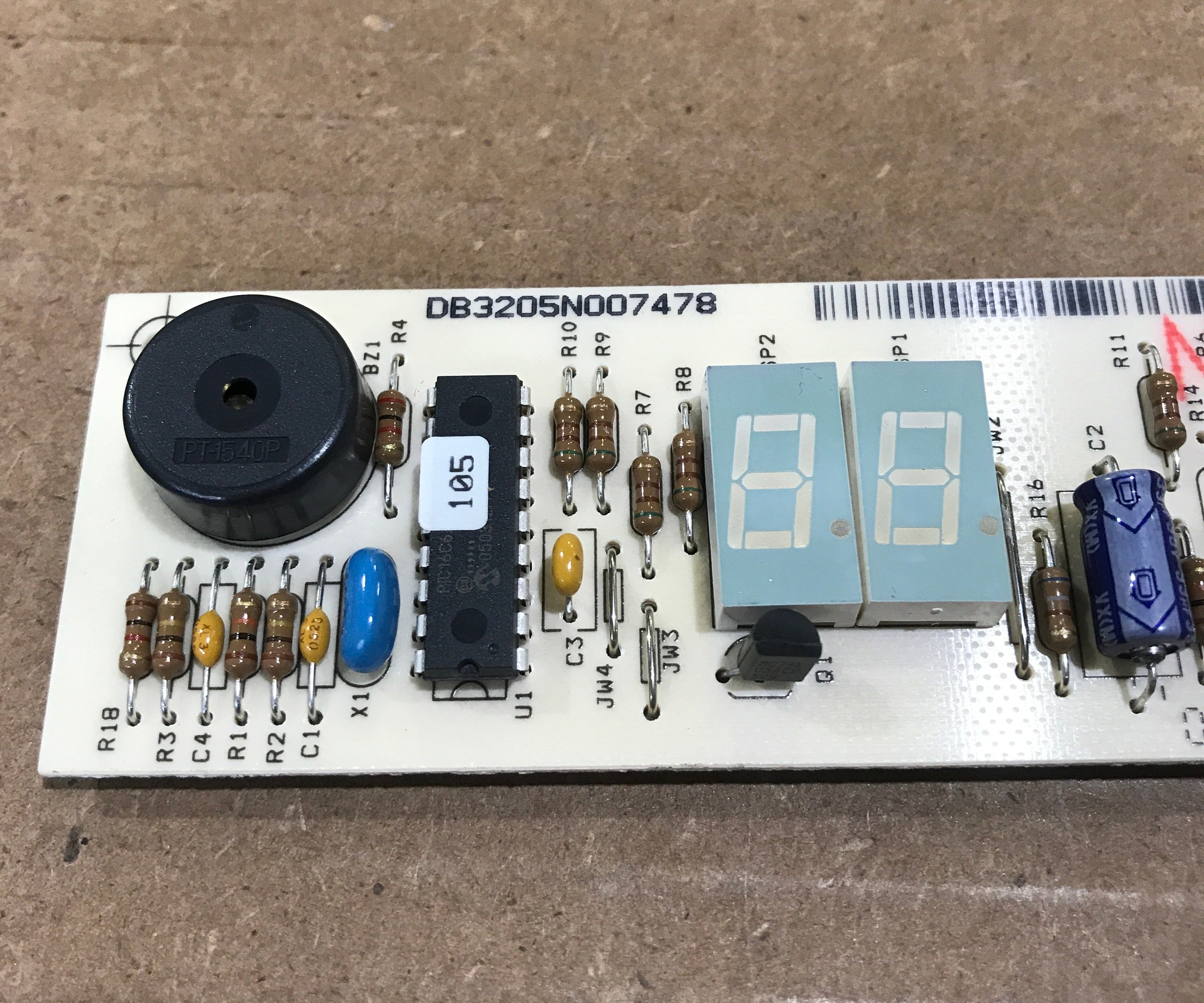 Used Norcold Refrigerator Optical Display Control Board - 621272