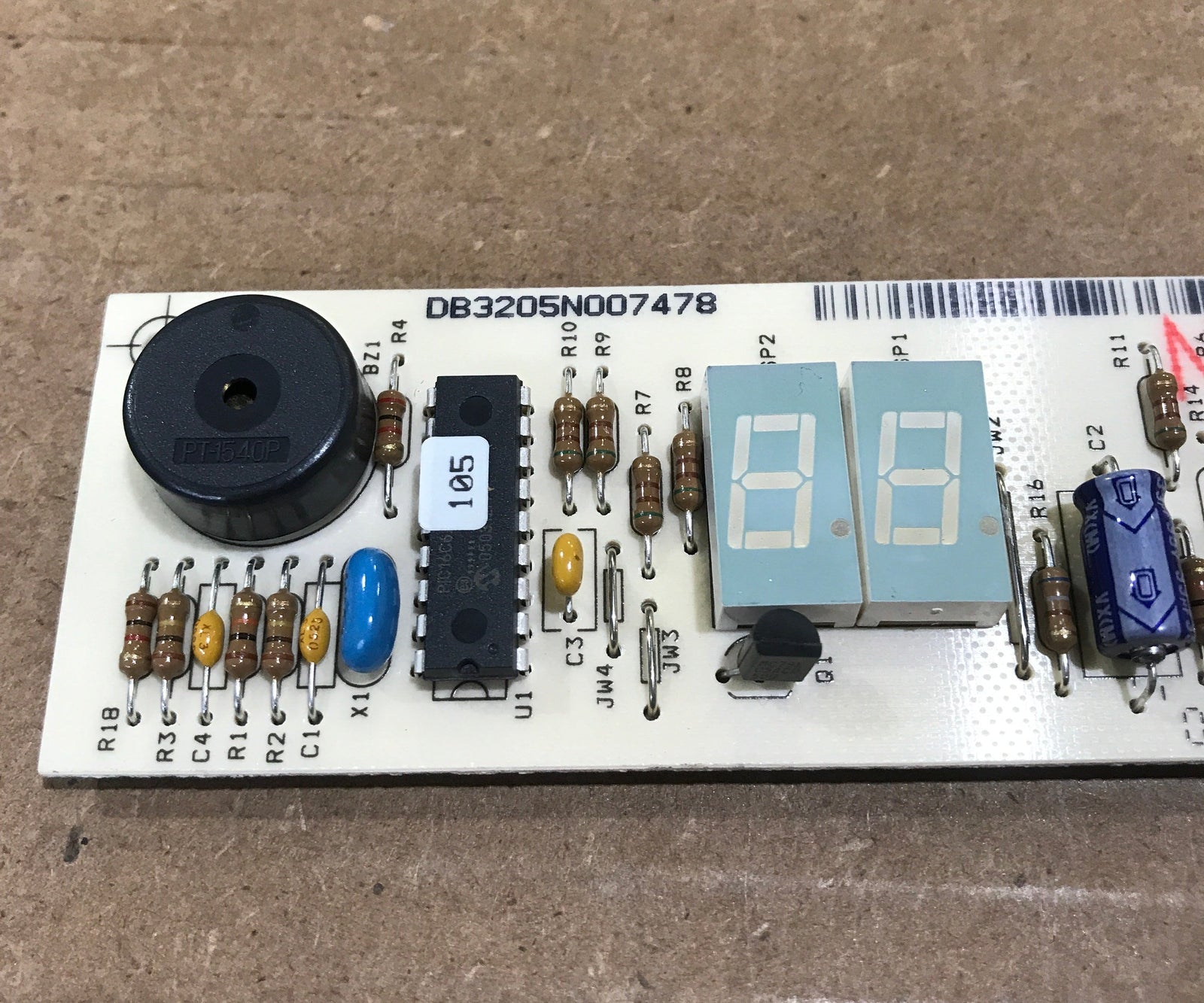 Used Norcold Refrigerator Optical Display Control Board - 621272
