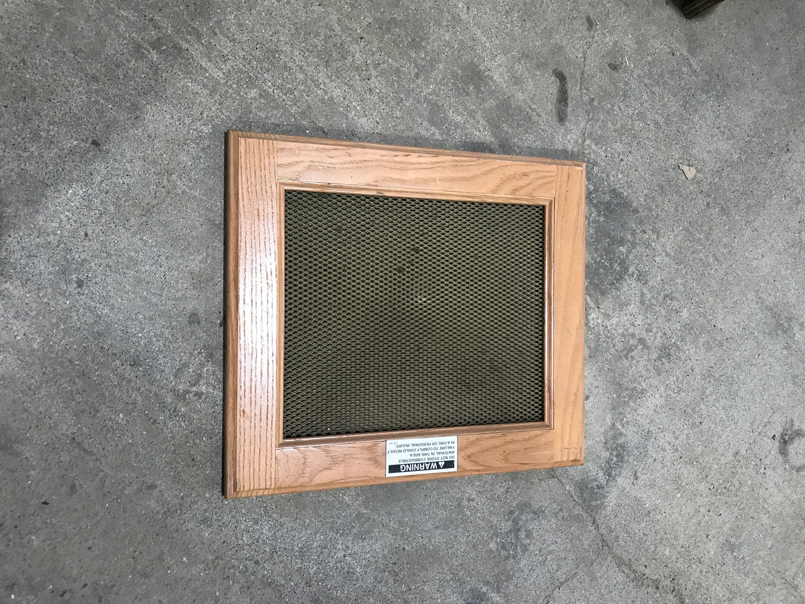 Used Wooden RV Interior Furnace Access Door 16