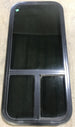 Used Black Radius Opening Window : 17 1/2" W x 39 1/2" H x 1 7/8" D