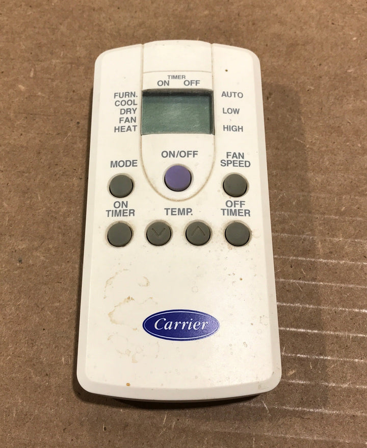 Used Carrier Air Conditioner Digital Remote Thermostat - Co 12-50085-00