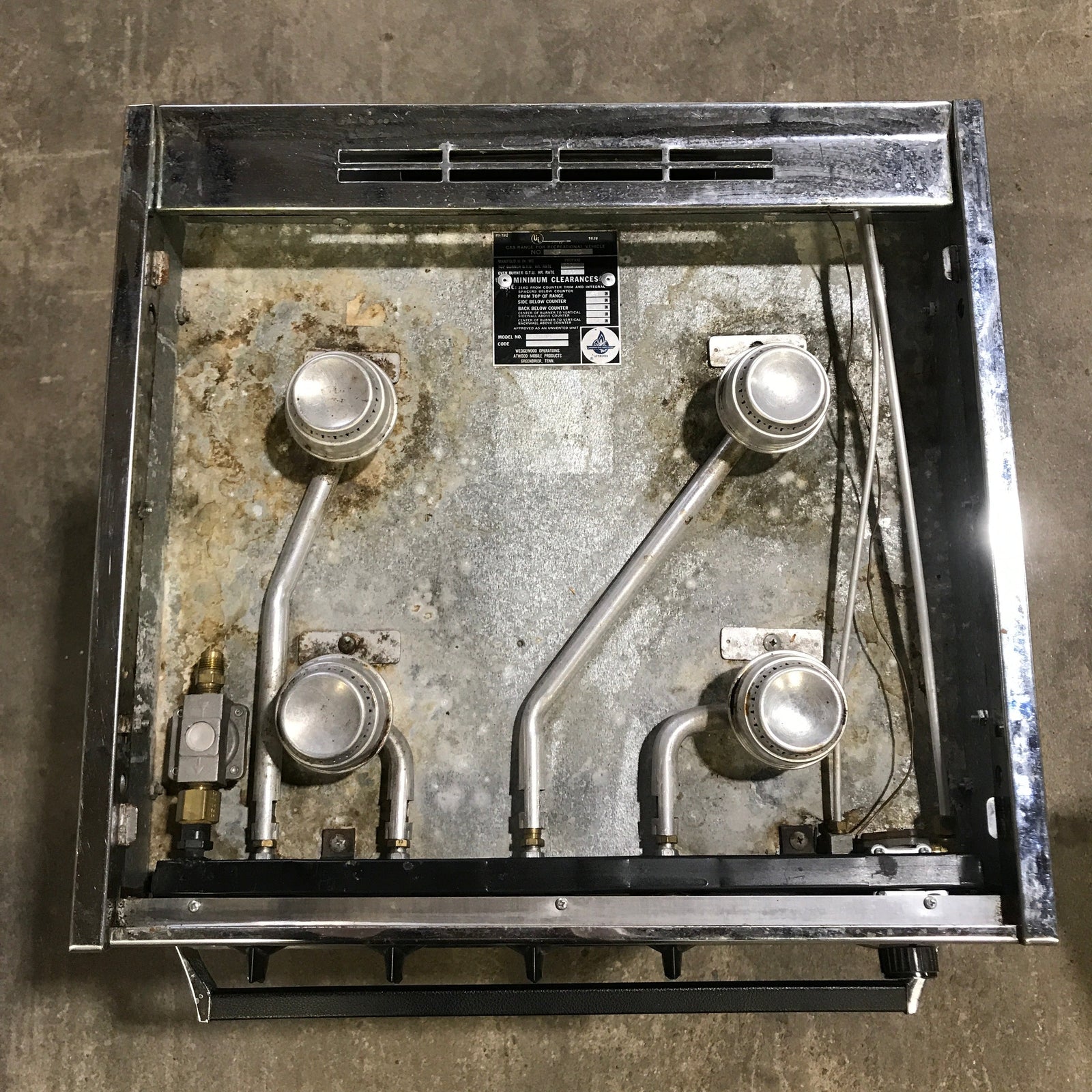Used Atwood / Wedgewood Range Stove, 4-Burner, Retro/ Vintage -  T2150 BG