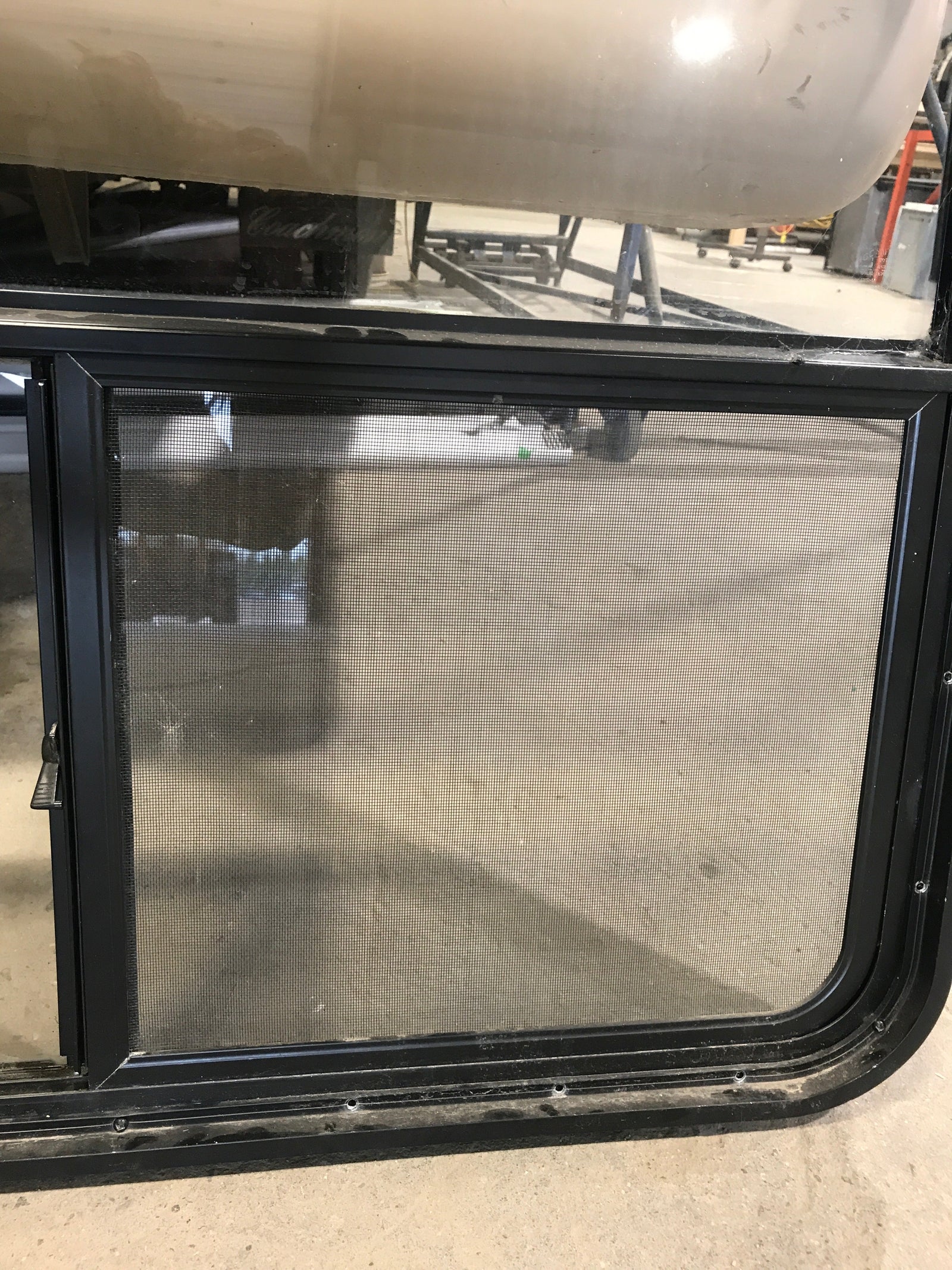 Used Slanted Black Radius Opening Window : 41 1/4