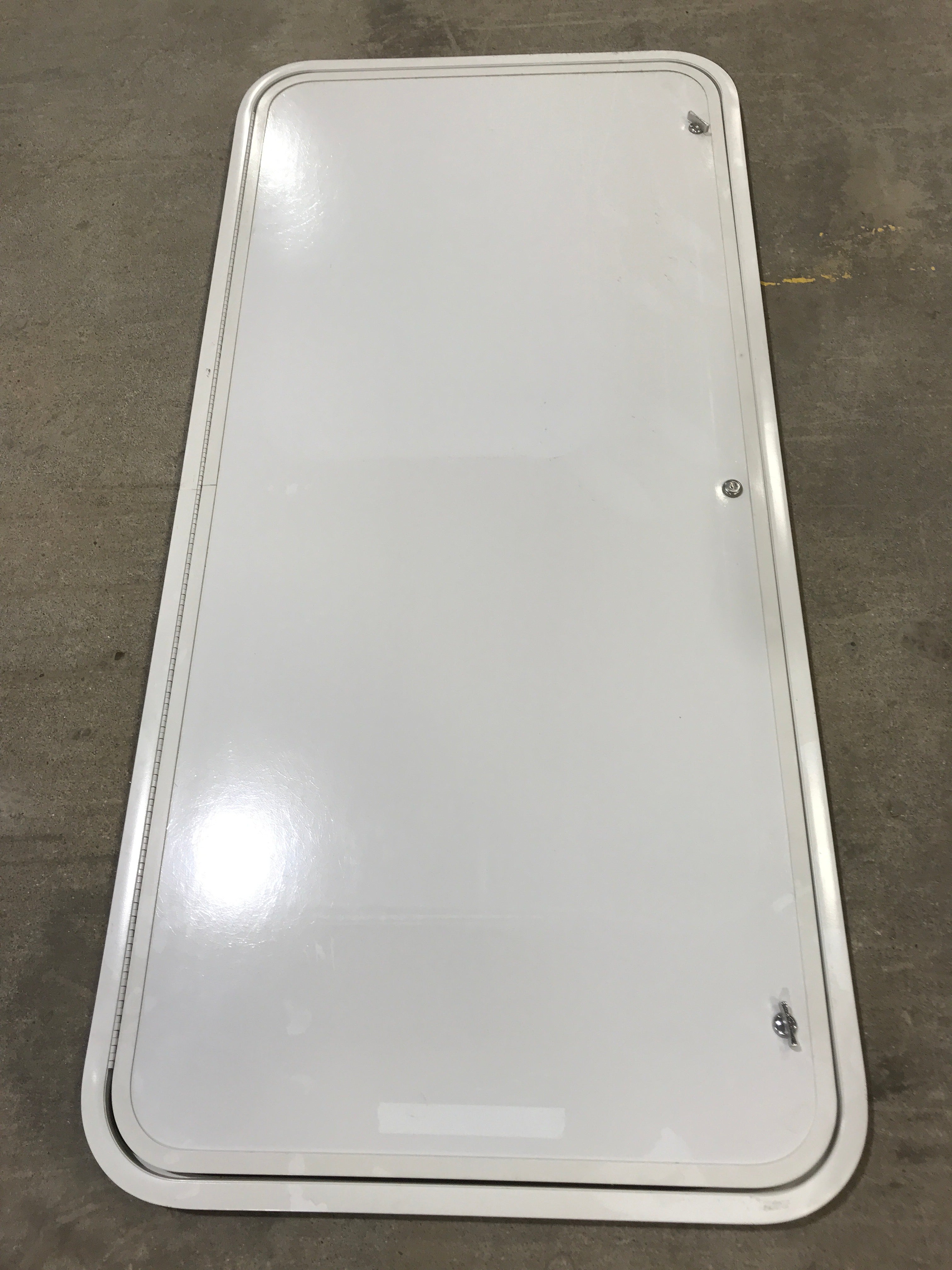 Used Radius Cornered Cargo Door 55" x 25 1/2" x 1" D - Young Farts RV Parts