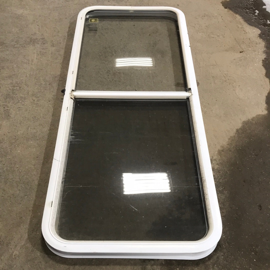 Used White Radius Opening Window : 59 1/2