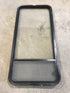 Used Black Radius Opening Window : 23 1/2" W x 52" H x 1 7/8" - Young Farts RV Parts