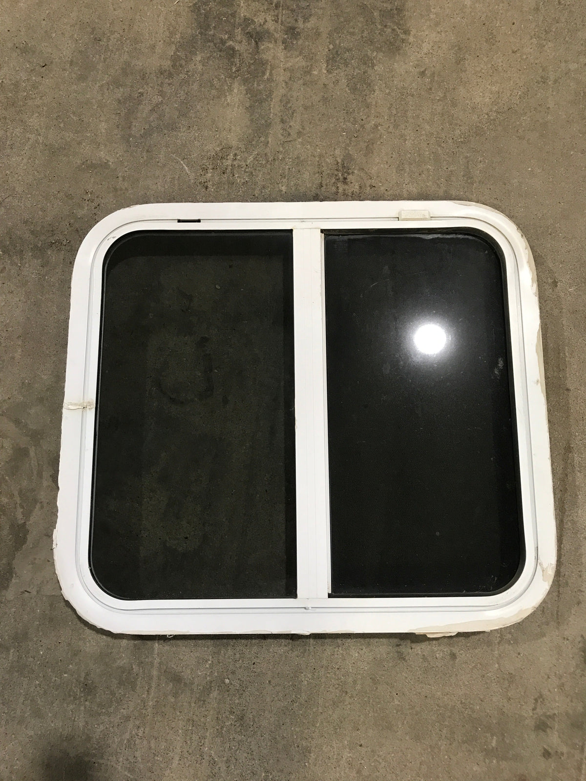 Used White Radius Opening Window : 24 1/4