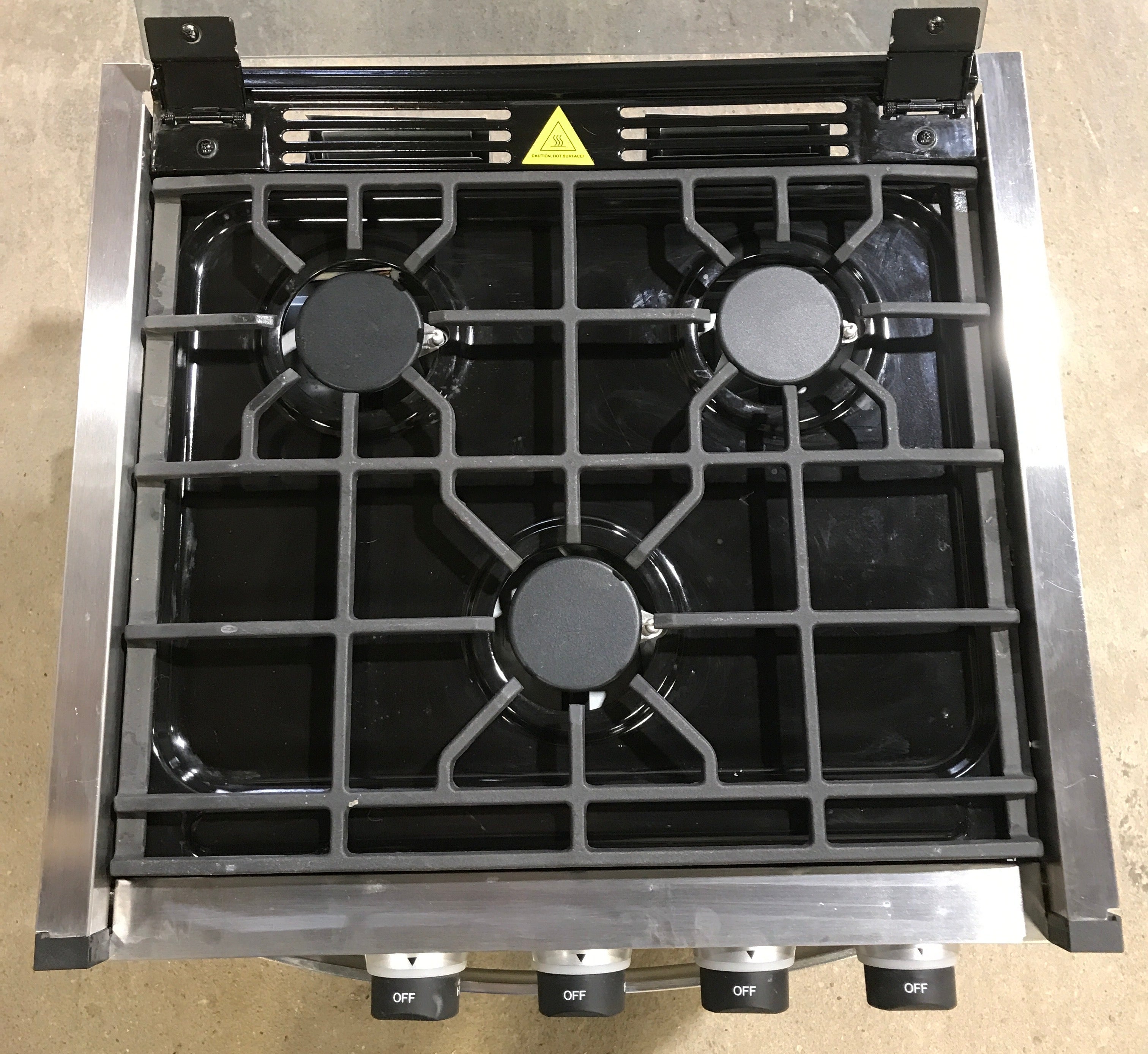 Used FURRION GREYSTONE 3 Burner RV Range / Stove CF-RV17-D