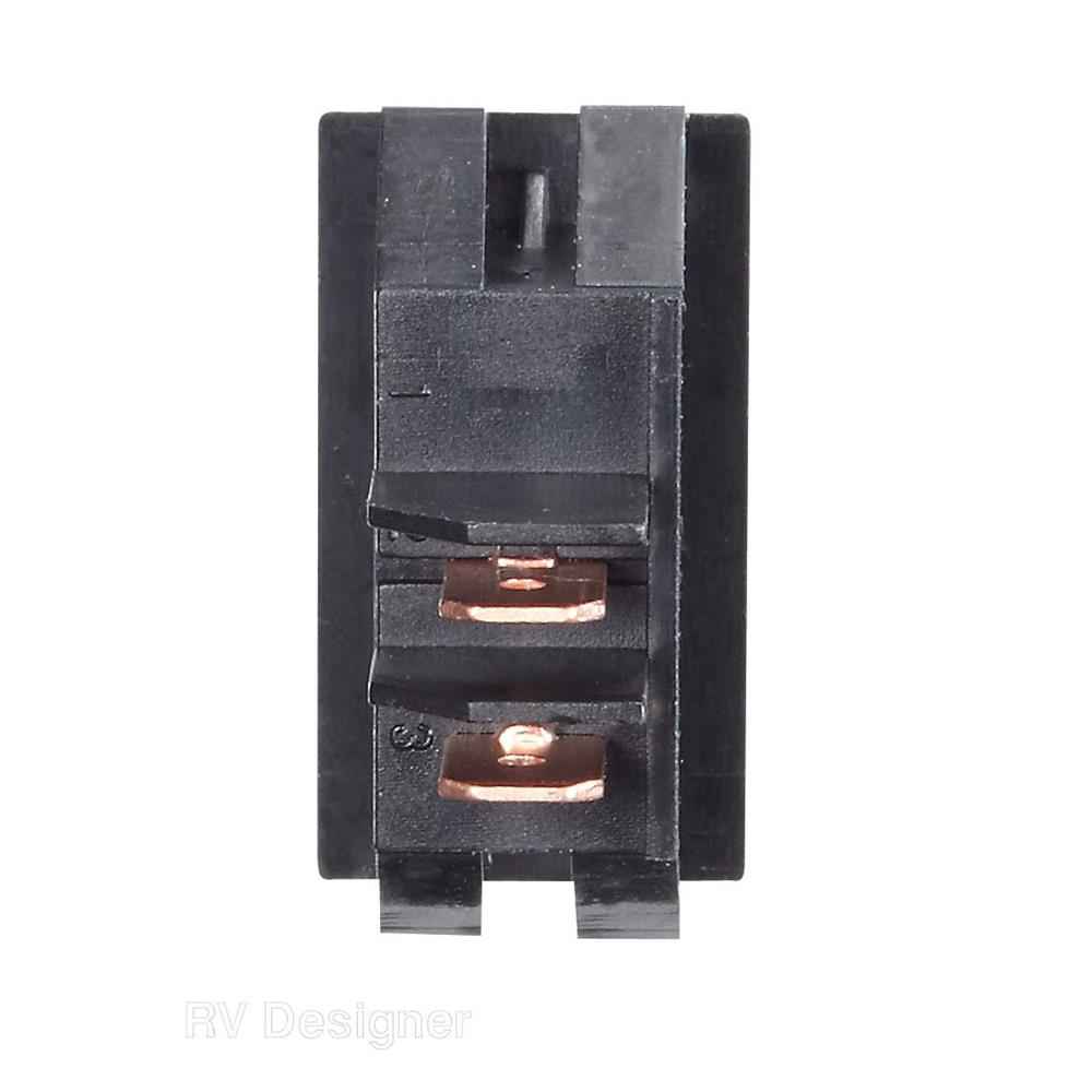 10A Momentary/On/Off Switch Black - Young Farts RV Parts