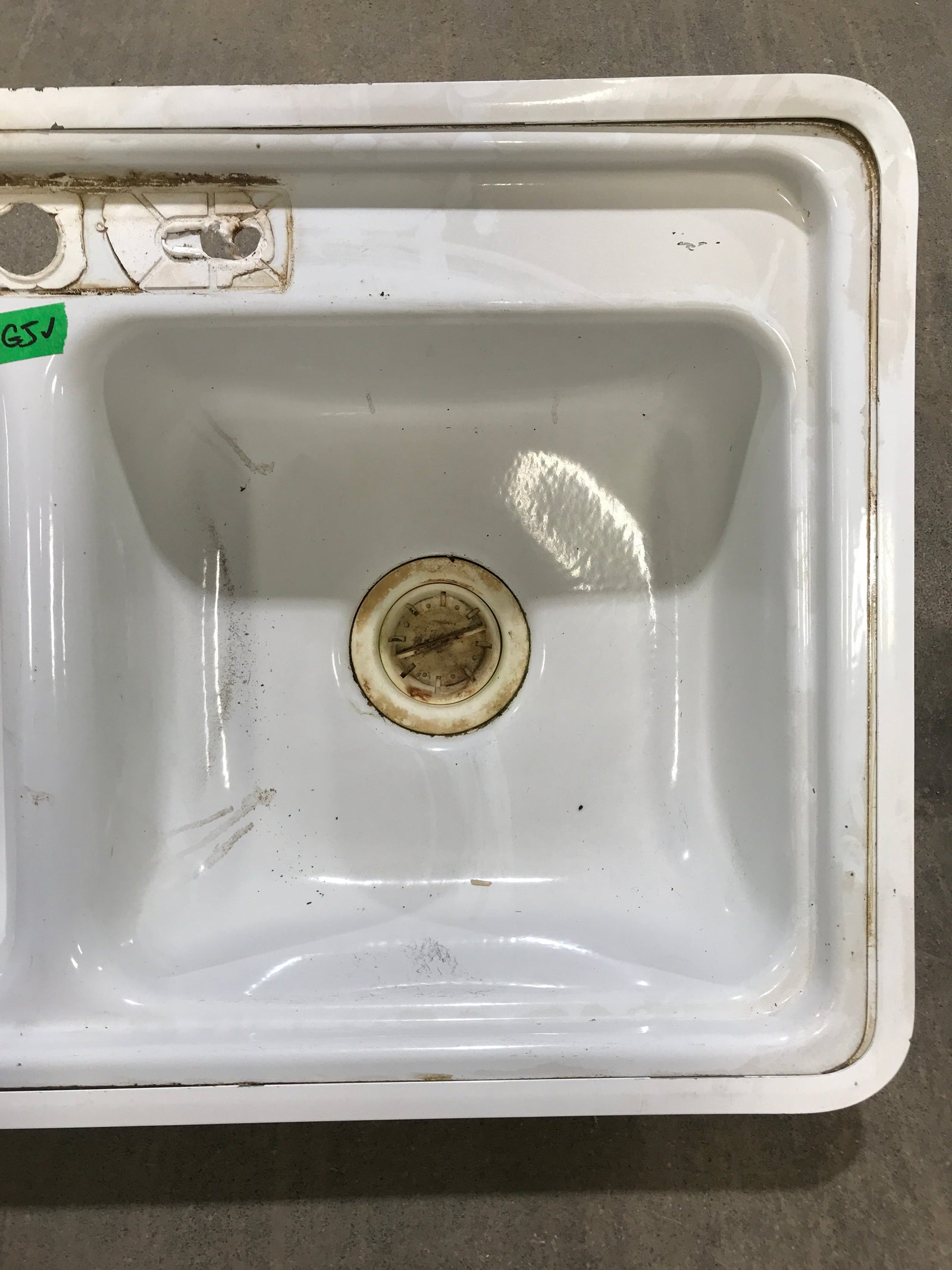 Used Double Kitchen Sink 33” W x 19” L