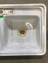 Used Double Kitchen Sink 33” W x 19” L