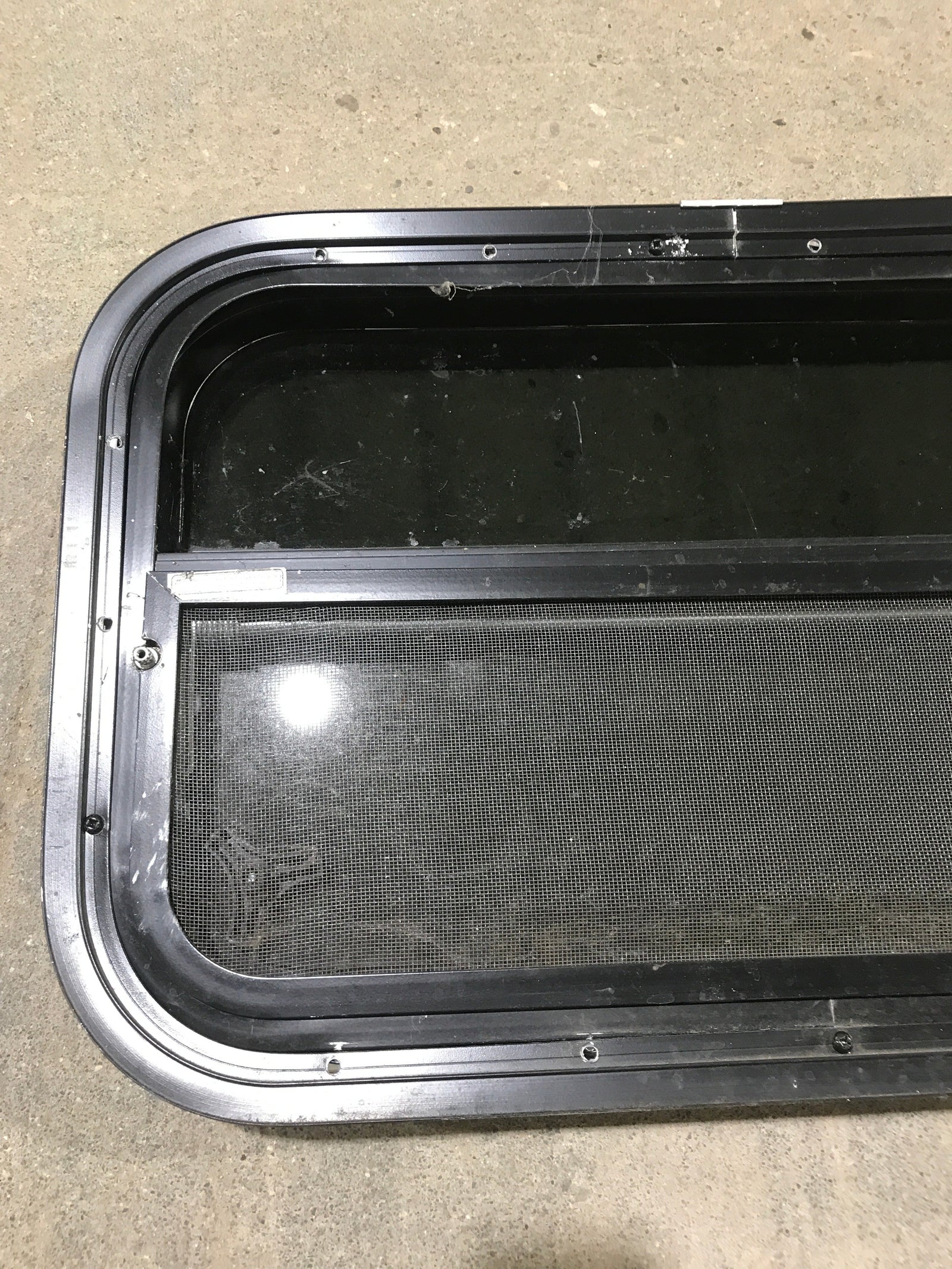 Used Black Radius Opening Window : 23 1/2