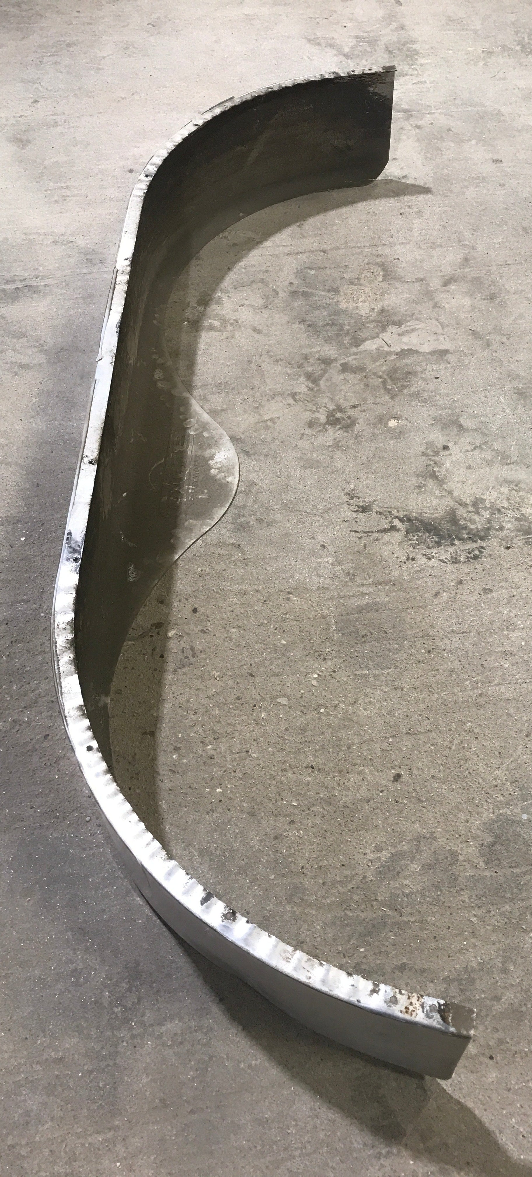 Used Aluminum Tandem Teardrop Trailer Fender 67"