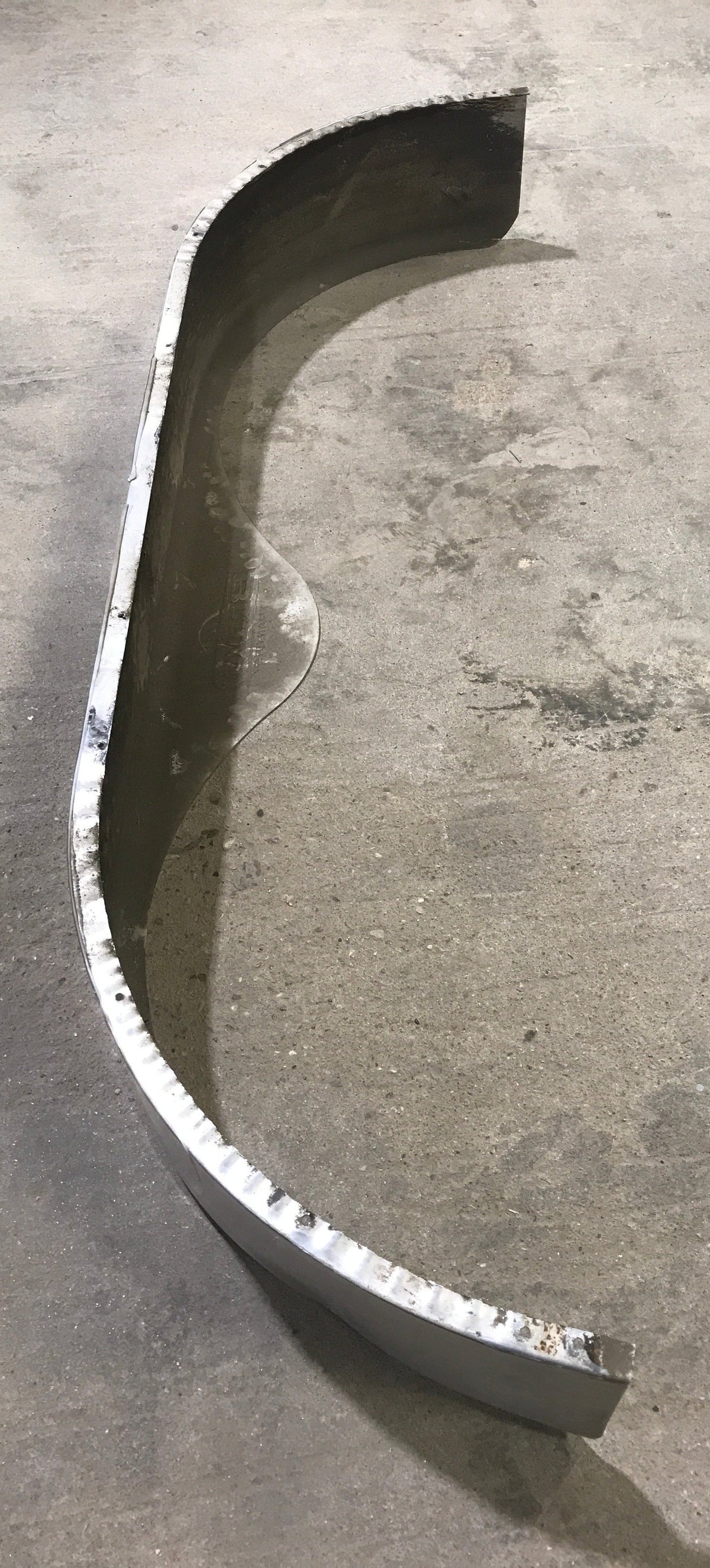 Used Aluminum Tandem Teardrop Trailer Fender 67