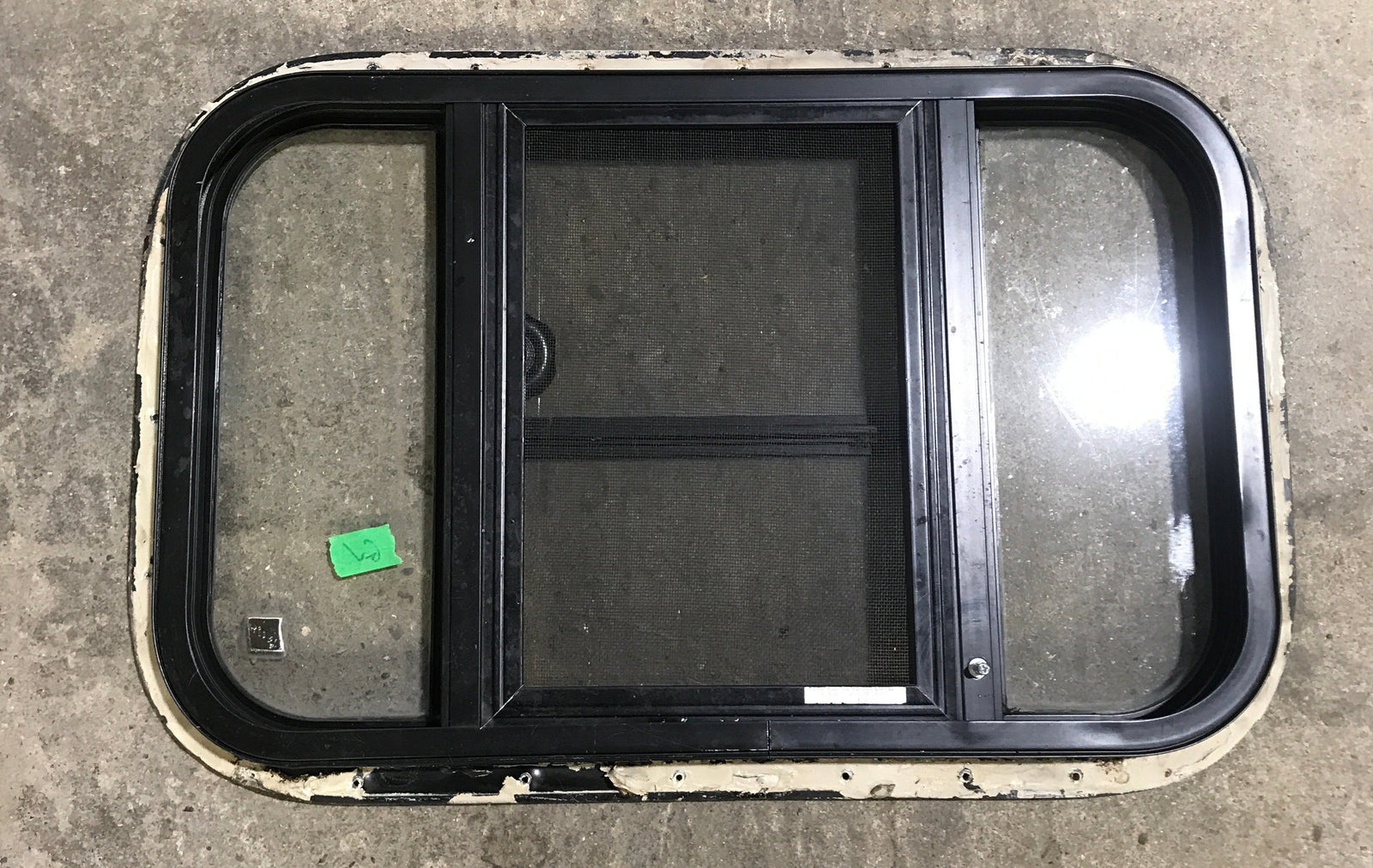 Used Black Radius Opening Window : 24 1/2