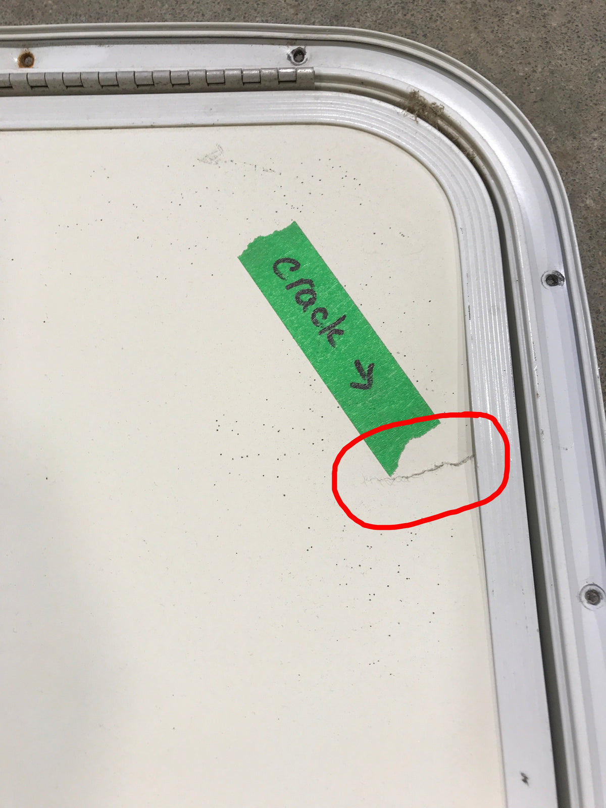 Used Radius Cornered Cargo Door 47 3/4