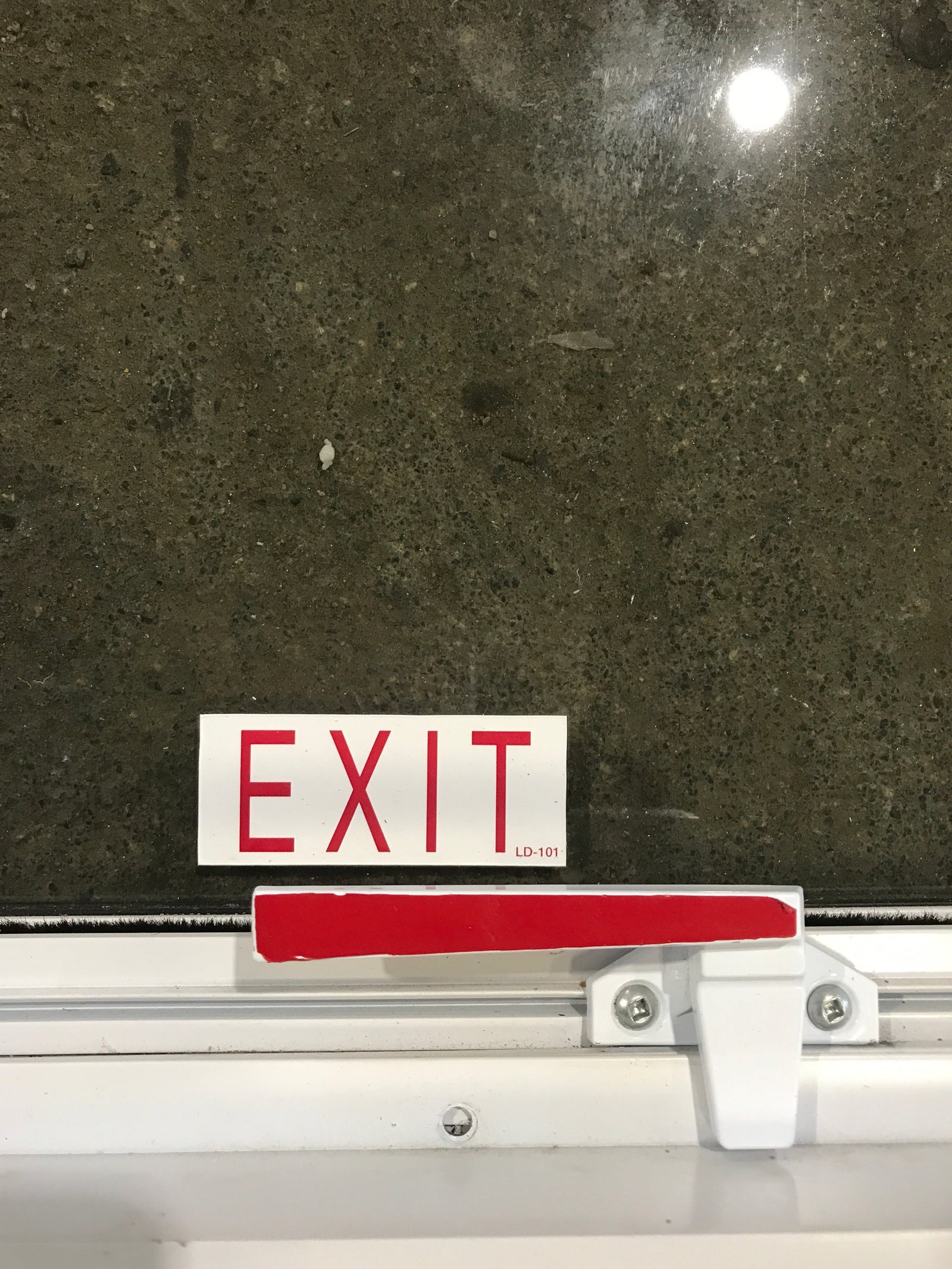 Used White Radius Emergency Opening Window : 54 1/4