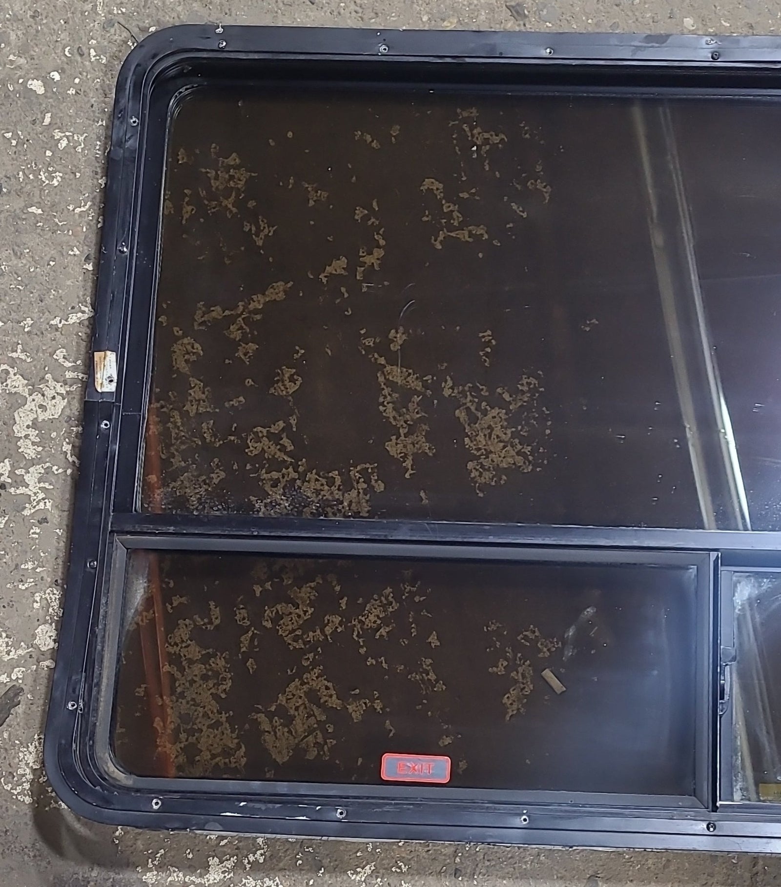 Used Black Radius Emergency Opening Window : 54 1/4