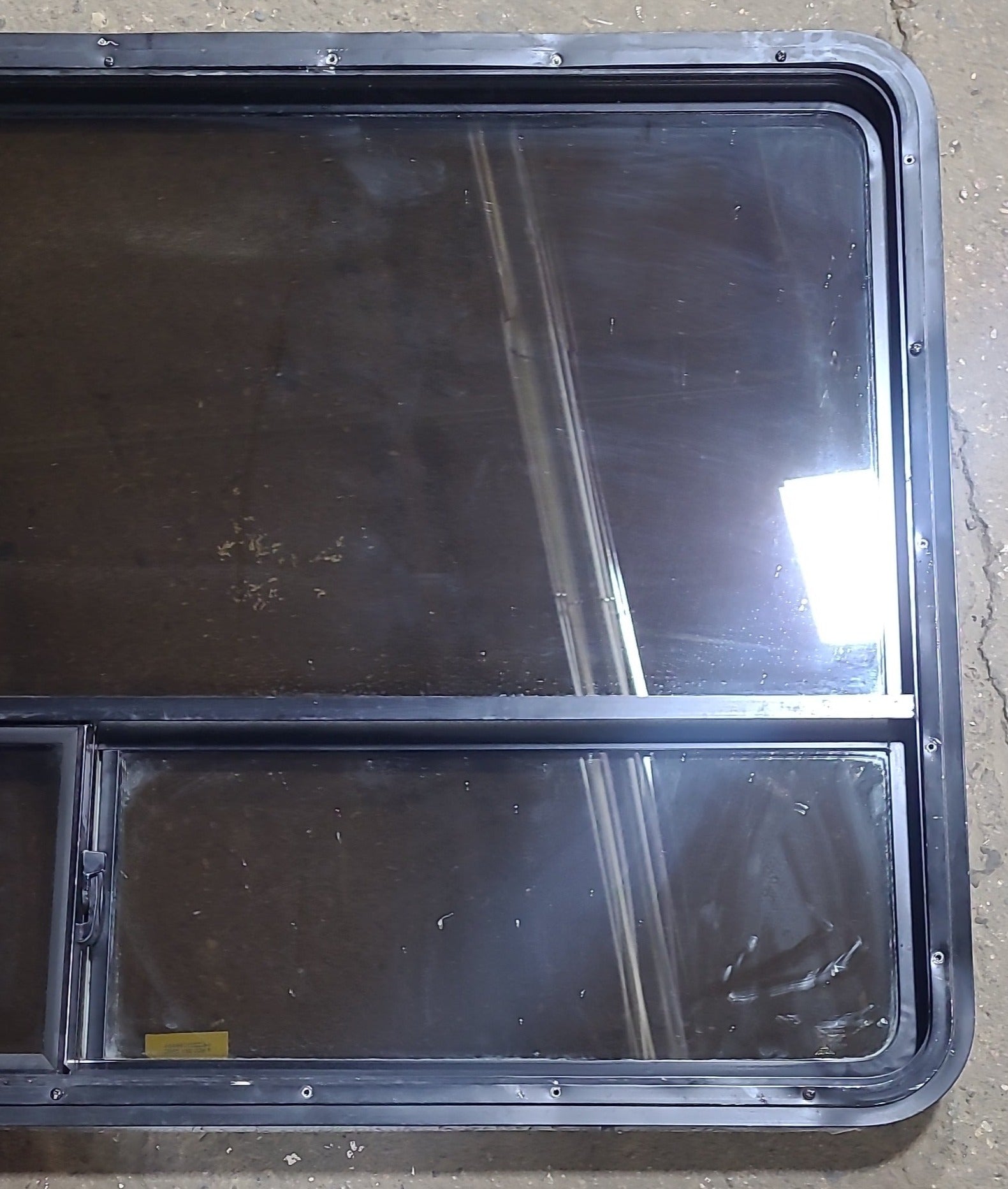 Used Black Radius Emergency Opening Window : 54 1/4