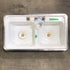 Used Double Kitchen Sink 33” W x 19” L