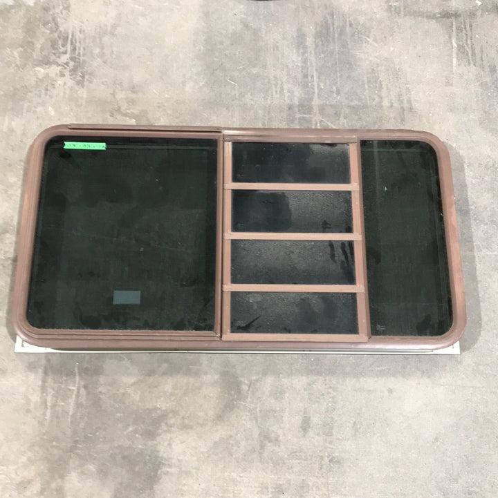 Used Brown Radius Dual Pane-Storm Window : 53 3/8" W x 28 5/8" H x 1 1/2" D