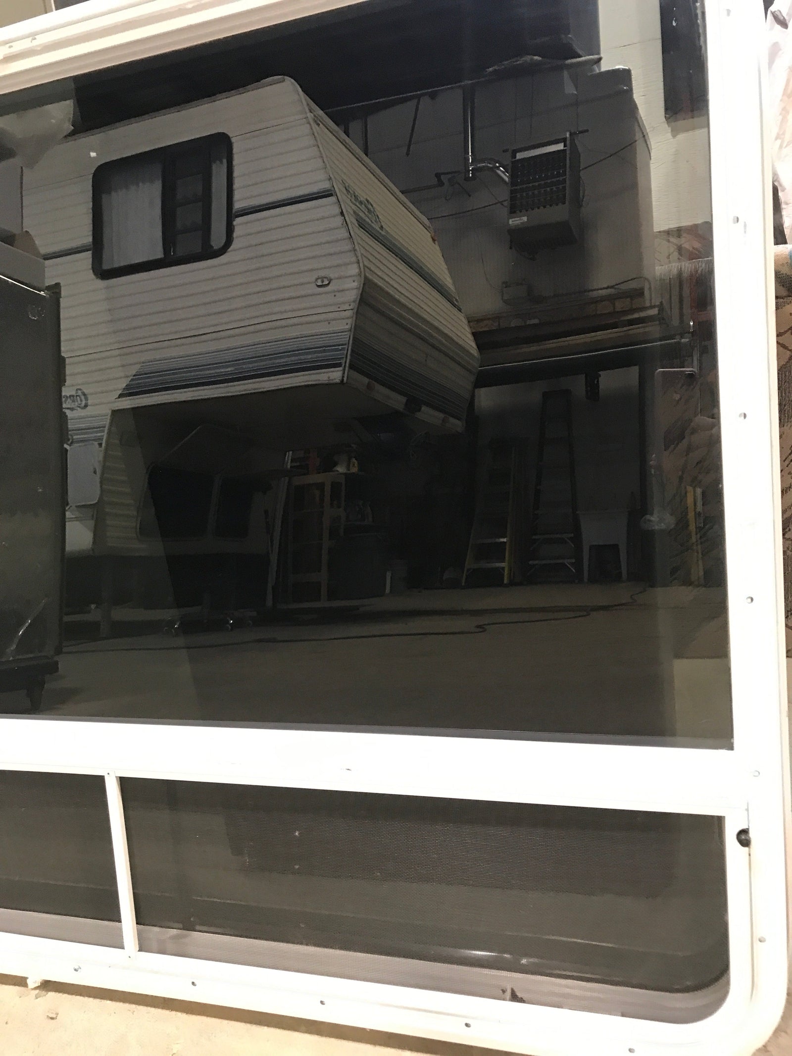 Used White Radius Opening Window : 47 1/2