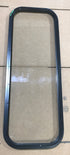 Used Black Radius Non-Opening Window : 39 1/2" W X 13 1/2" H X 1 1/2" D