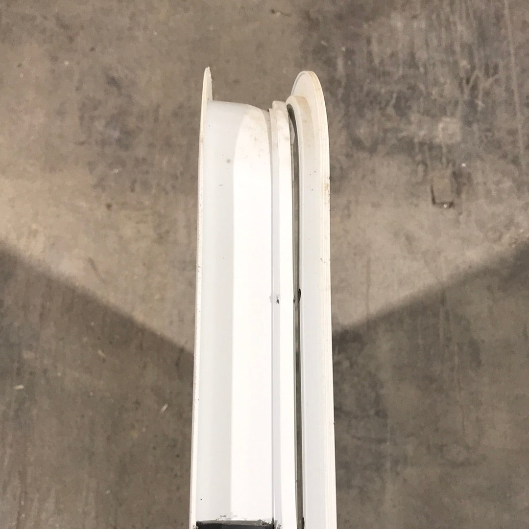 Used White Radius Opening Window : 45 1/4" W x 21 1/2" H x 2" D