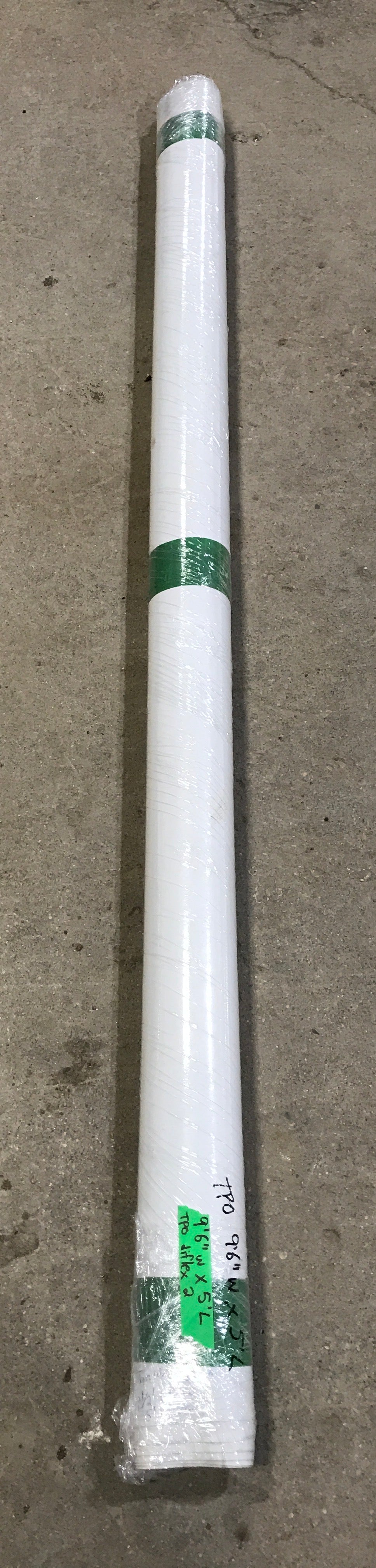 Used DIFLEX II TPO Roofing Membrane, White - 9'6