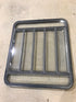 Used Black Radius Opening Window : 45 1/2" W x 35 3/4" H x 2" D