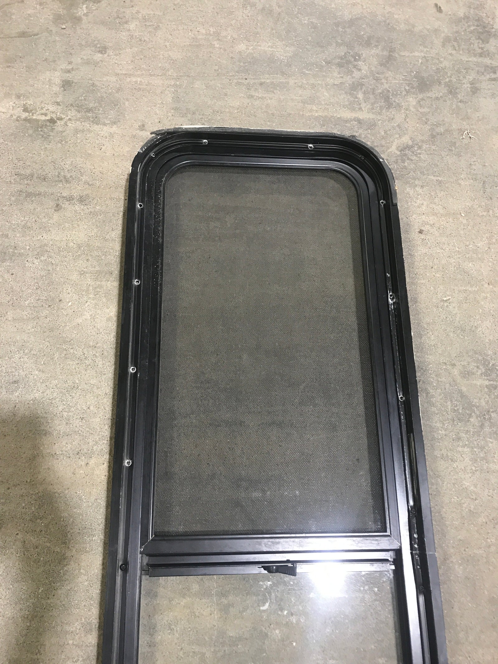 Used Black Radius Opening Window : 47 1/2