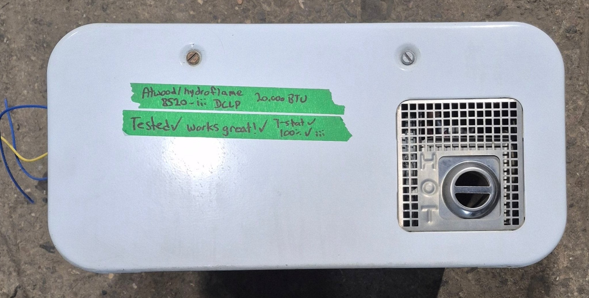 20000 BTU USED 8520-III DCLP Atwood HYDROFLAME Propane Furnace - Young Farts RV Parts