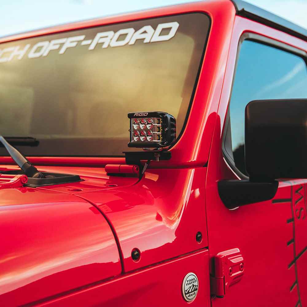 2018 Jeep Wrangler JL A - Pillar Mount f/2 D - Series, D - SS, SR - M or Ignite Lights - Young Farts RV Parts