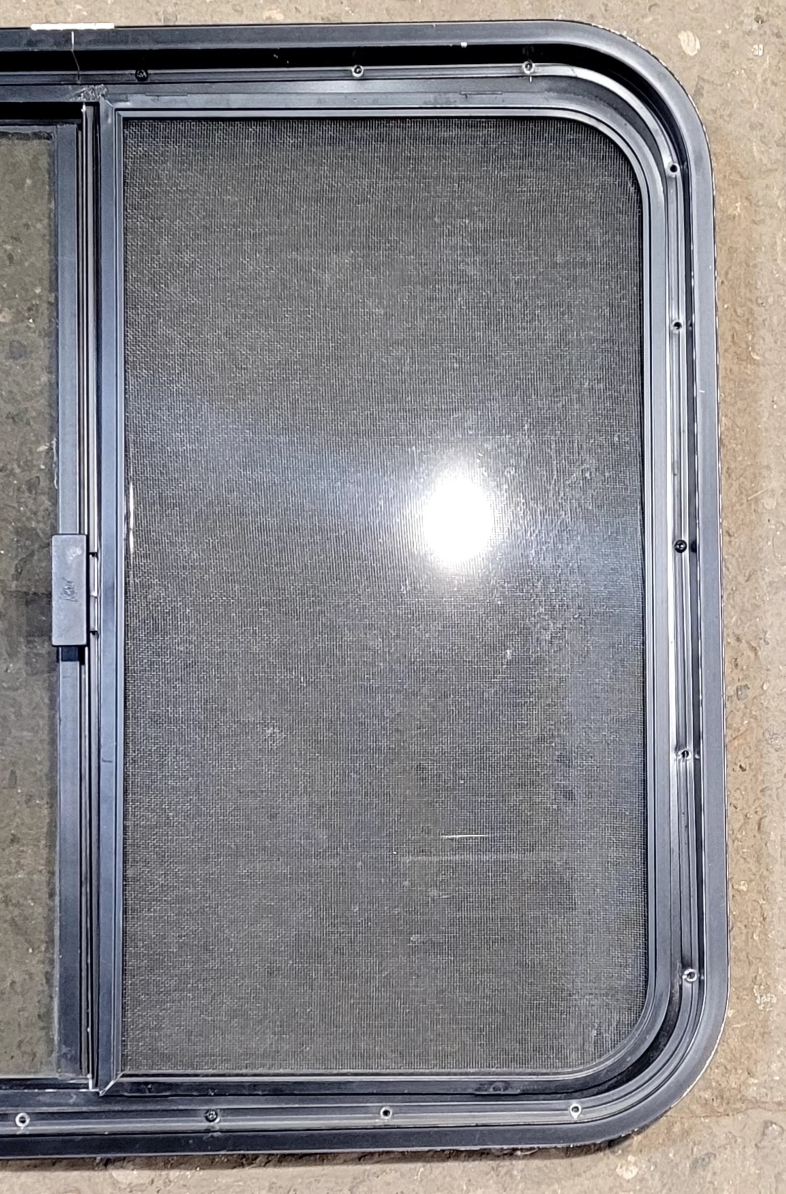 Used Black Radius Opening Window : 29 1/2