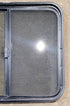 Used Black Radius Opening Window : 29 1/2" W x 25 1/2" H x 1 7/8" D - Young Farts RV Parts