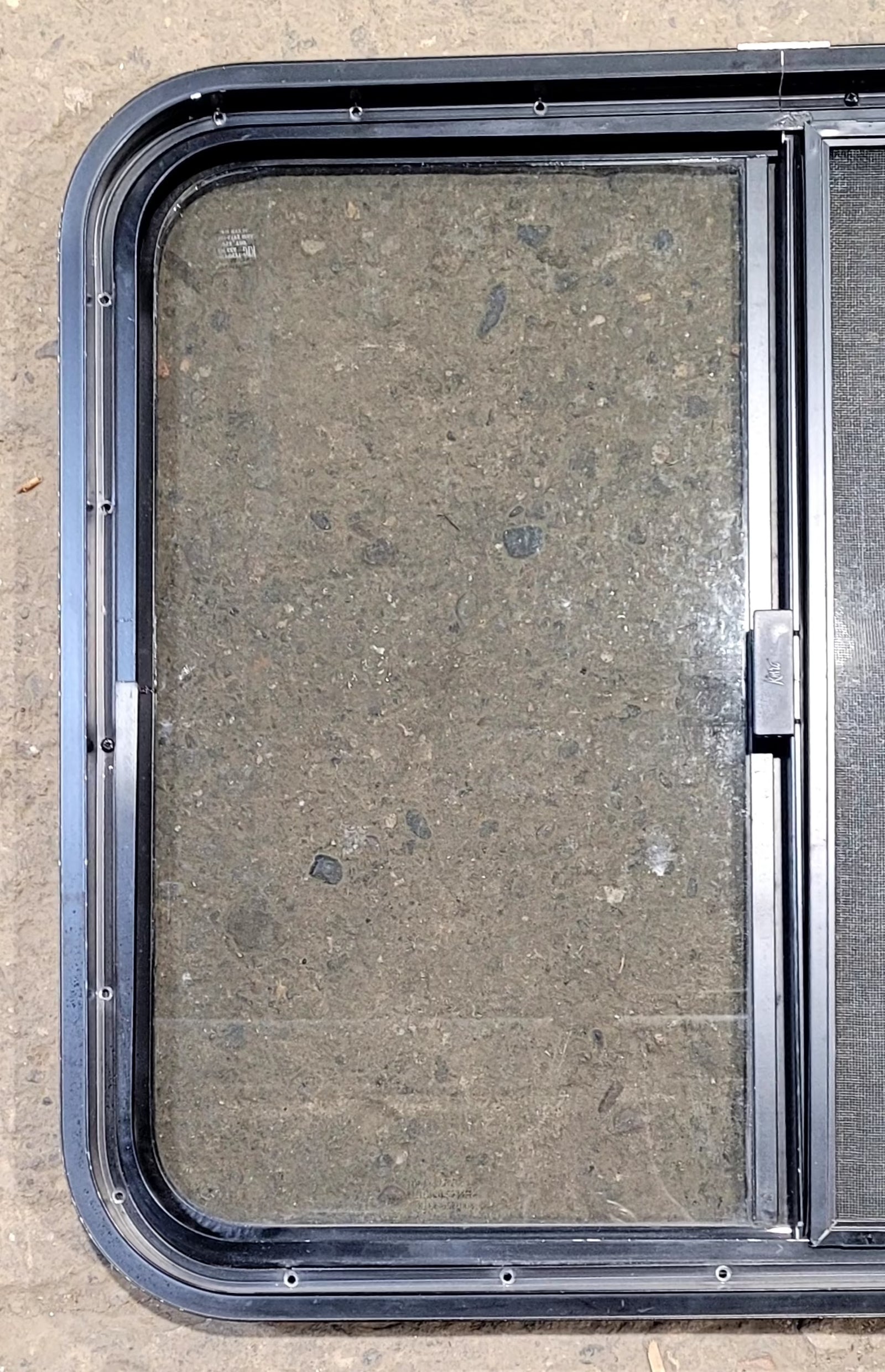 Used Black Radius Opening Window : 29 1/2