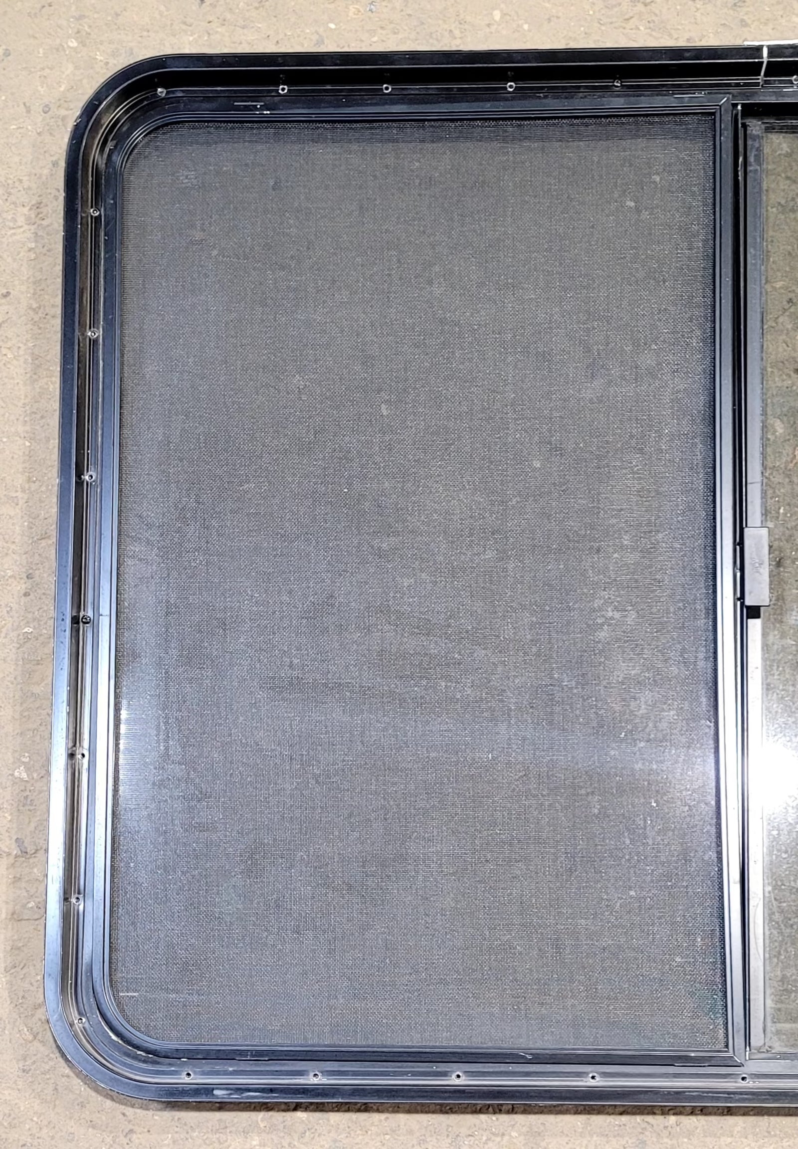 Used Black Radius Opening Window : 45 1/4