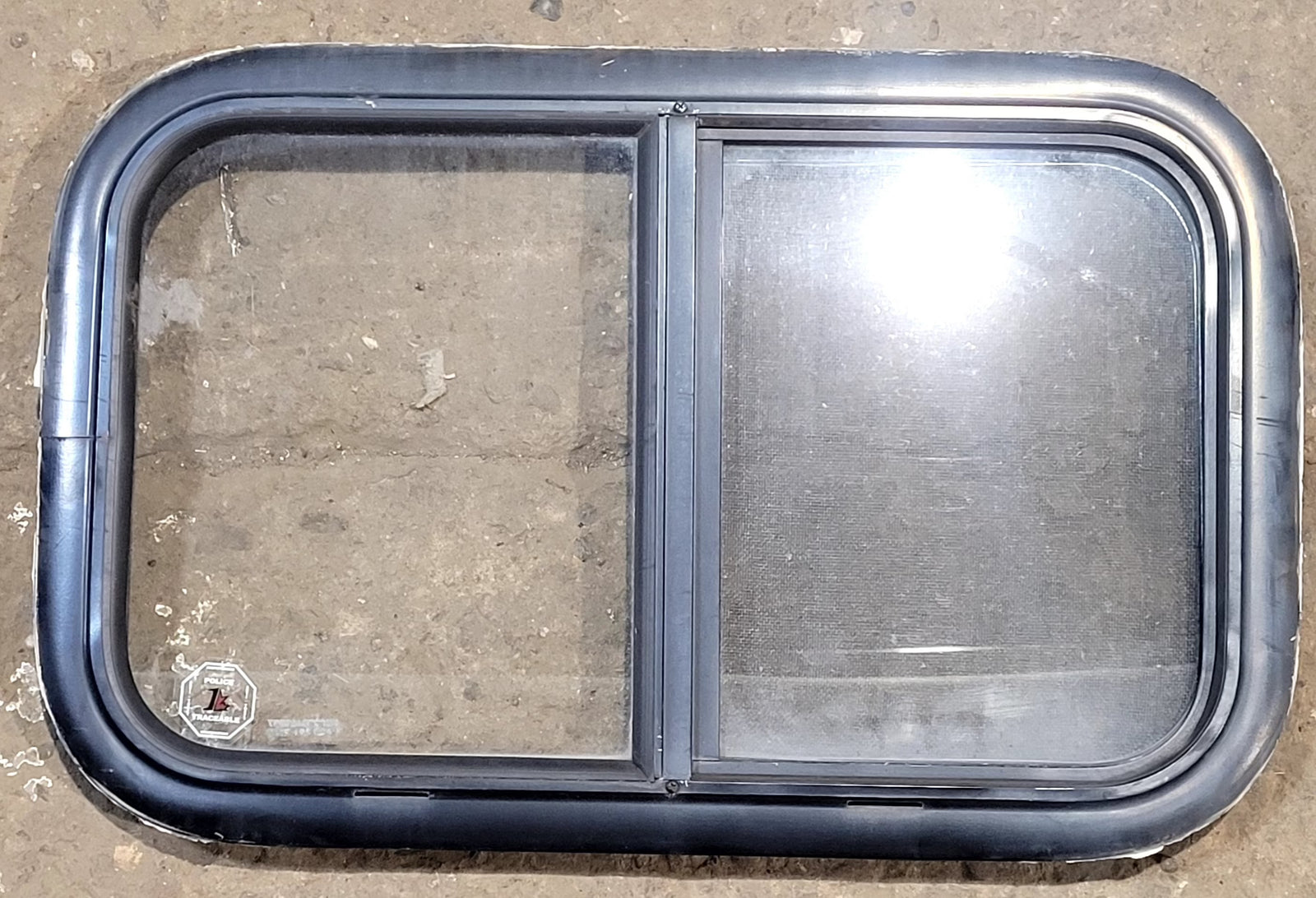 Used Black Radius Opening Window : 23 1/4