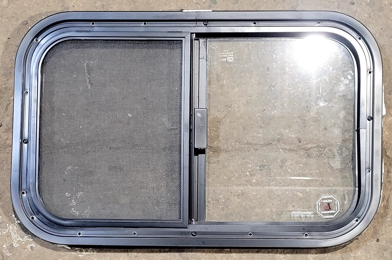 Used Black Radius Opening Window : 23 1/4