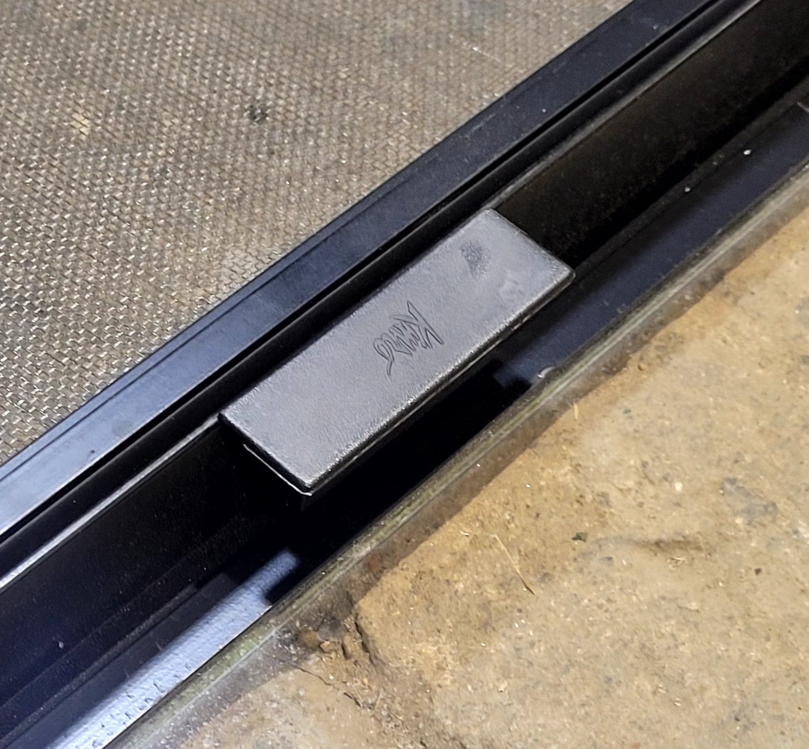 Used Black Radius Opening Window : 23 1/4